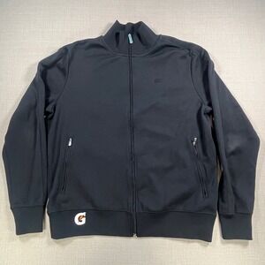 Nike Sportswear Gatorade Bolt Full Zip Track Jacket Mens Large Black Logo Y2K